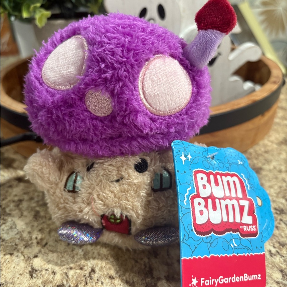 Russ FairyGardenBumz Plush Toy - Purple and Tan “Chris”
